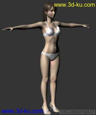 3D打印模型美女-带贴图(高精)的图片