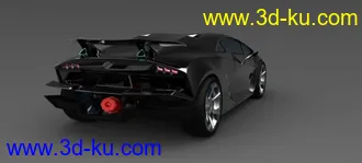 3D打印模型新作的兰博基尼---非诚勿扰，打酱油的闪开的图片