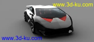 3D打印模型新作的兰博基尼---非诚勿扰，打酱油的闪开的图片