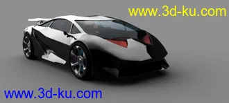 3D打印模型新作的兰博基尼---非诚勿扰，打酱油的闪开的图片