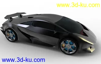 3D打印模型新作的兰博基尼---非诚勿扰，打酱油的闪开的图片