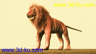 3D打印模型狮虎兽的图片