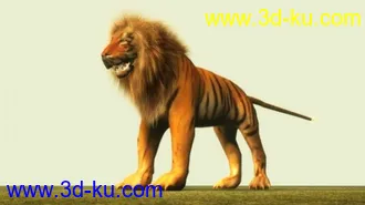 3D打印模型狮虎兽的图片