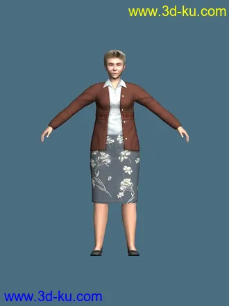 3D打印模型高精度写实的老婆婆哦的图片