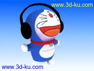 3D打印模型机器猫一个的图片