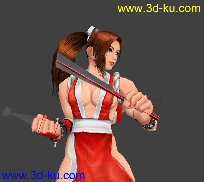 不是極品我不發[一]，KOF3D不知火舞模型的图片3