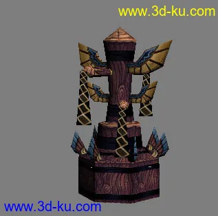 3D打印模型魔兽 暗夜精灵场景3连击 2的图片