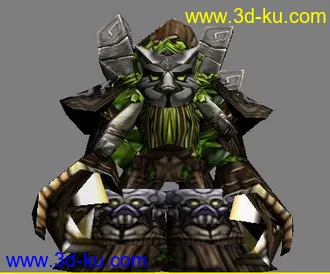 3D打印模型魔兽 暗夜精灵场景3连击 3的图片