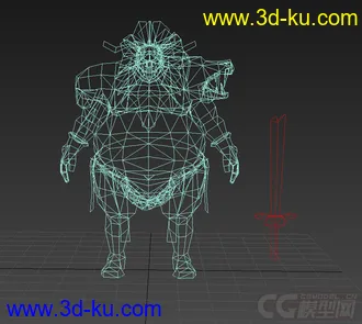 100％原创游戏人物模型的图片