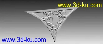 3D打印模型欧式构件“罗马柱，雕花”的图片