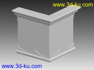 3D打印模型欧式构件“罗马柱，雕花”的图片