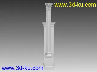 3D打印模型欧式构件“罗马柱，雕花”的图片
