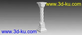 3D打印模型欧式构件“罗马柱，雕花”的图片