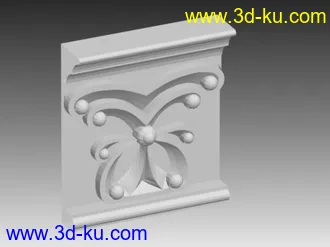 3D打印模型欧式构件“罗马柱，雕花”的图片