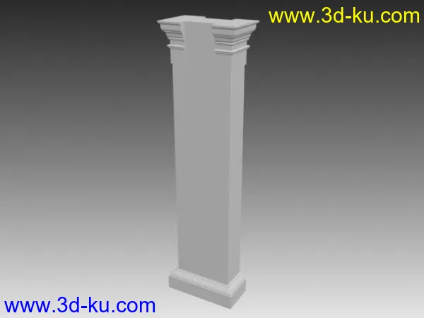 欧式构件“罗马柱，雕花”模型的图片14