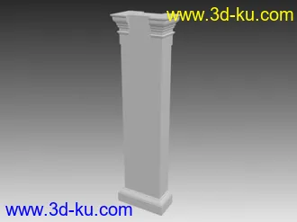3D打印模型欧式构件“罗马柱，雕花”的图片