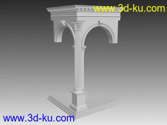 3D打印模型欧式构件“罗马柱，雕花”的图片