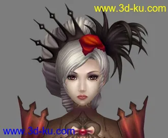 3D打印模型；礼服装女人（重置）的图片