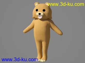 3D打印模型PedoBear = Bone + OBJ的图片