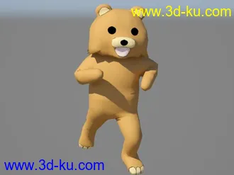 3D打印模型PedoBear = Bone + OBJ的图片