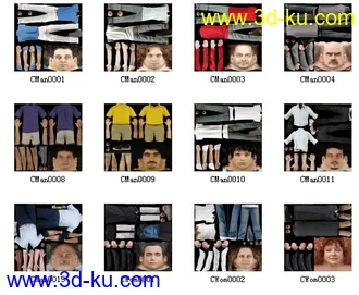 商业低面数人物模型+完整贴图的图片