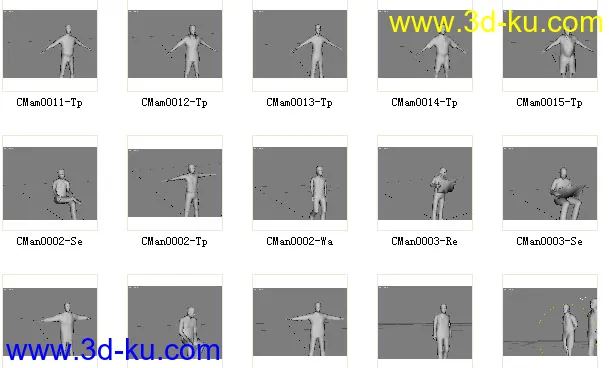 商业低面数人物模型+完整贴图的图片2