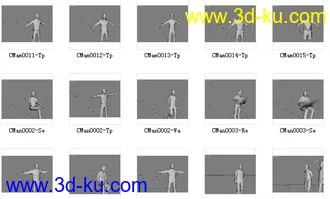 商业低面数人物模型+完整贴图的图片