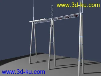 一套室外建筑模型-----------高压电器的图片