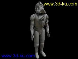 3D打印模型潜水人的图片