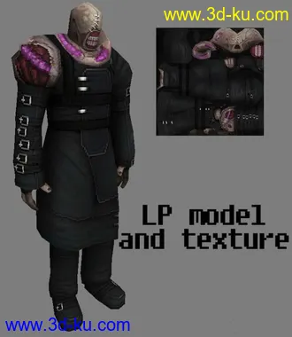 3D打印模型游戏人物低模的图片