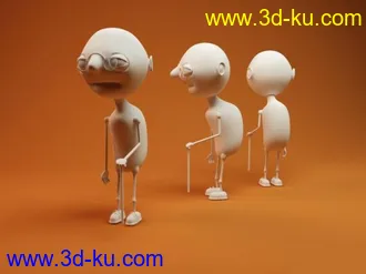 3D打印模型Old man model卡通老头的图片