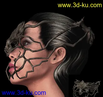 3D打印模型sp mask 蜘蛛面具的图片