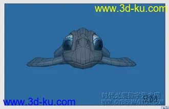 3D打印模型我的练习哈哈可爱的小海龟的图片