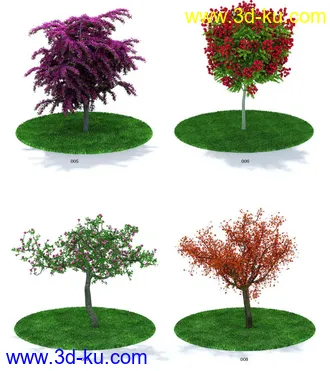 3D打印模型一套精品树模的图片