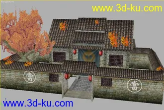 3D打印模型小院的图片