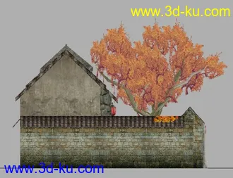 3D打印模型小院的图片