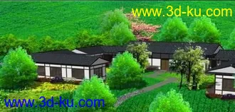 3D打印模型仿古茶厅的图片