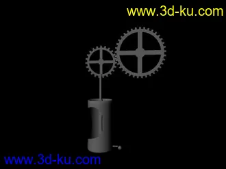 3D打印模型给大家一个工业用液压杆，需要的拿走!的图片
