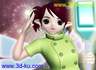 3D打印模型再来一个美女绿精灵···无聊时玩玩的，喜欢就拿走吧的图片
