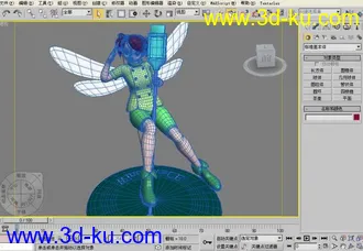 3D打印模型再来一个美女绿精灵···无聊时玩玩的，喜欢就拿走吧的图片
