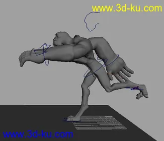 3D打印模型怪物跑步的图片