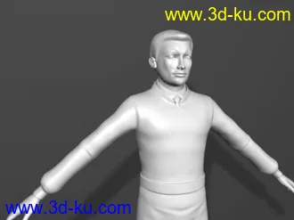 3D打印模型着衣标准男人的图片