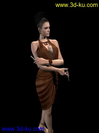 3D打印模型生化危机5 女boss的图片