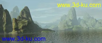 3D打印模型青山绿水的图片
