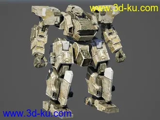 3D打印模型[前线任务进化] Wanzer [U.S.N.][Frost] mb+obj的图片
