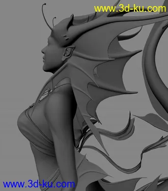 3D打印模型美人鱼怪的图片