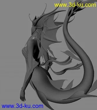 3D打印模型美人鱼怪的图片