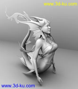 3D打印模型美人鱼怪的图片