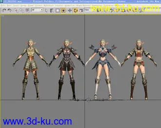 转天堂2的几个模型的图片