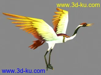 3D打印模型仙鹤的图片